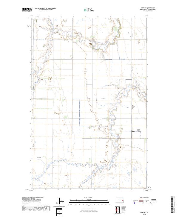 USGS Topographic Map – Hope NE