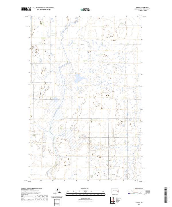 USGS Topographic Map – Hope SE