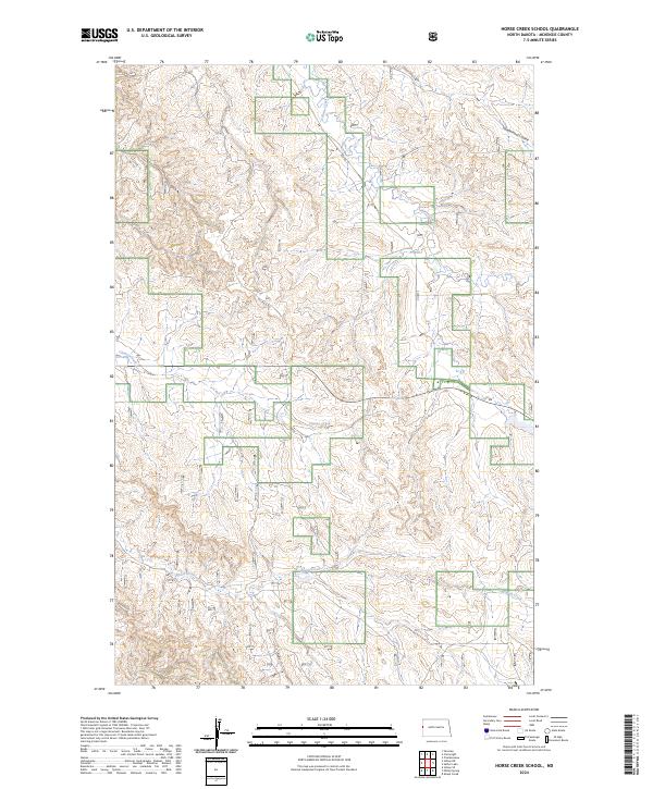 2024 Map of Horse Creek School, 2024 Print