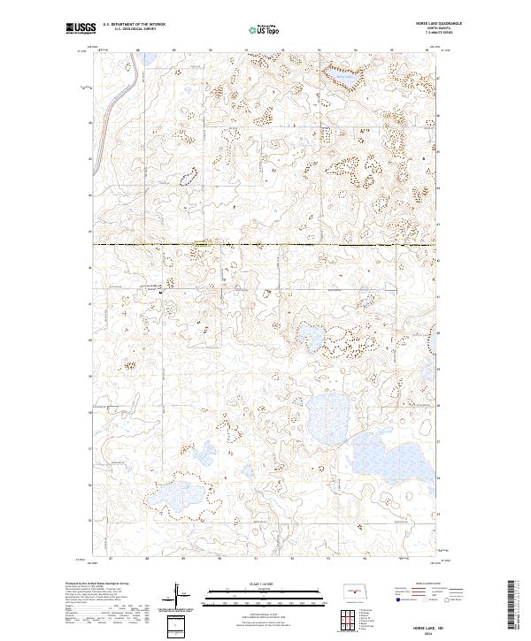 USGS Topographic Map – Horse Lake