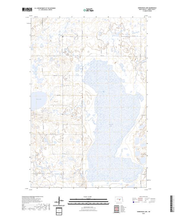USGS Topographic Map – Horsehead Lake