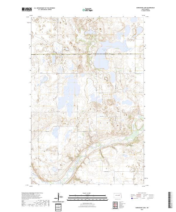 USGS Topographic Map – Horseshoe Lake