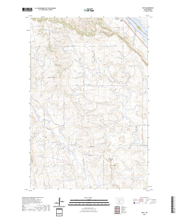 USGS Topographic Map – Huff