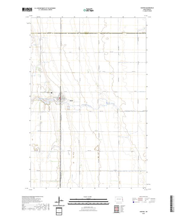 USGS Topographic Map – Hunter