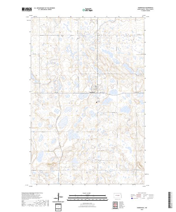USGS Topographic Map – Hurdsfield