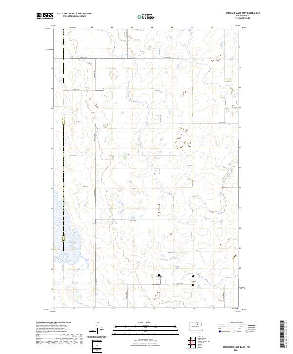USGS Topographic Map – Hurricane Lake East