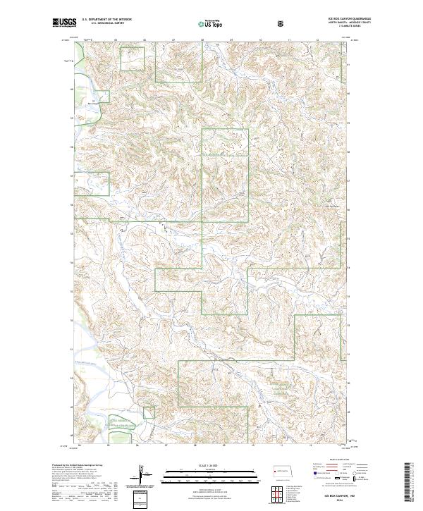 USGS Topographic Map – Ice Box Canyon