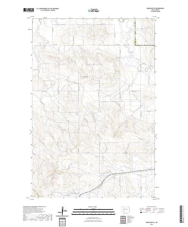 USGS Topographic Map – Indian Butte