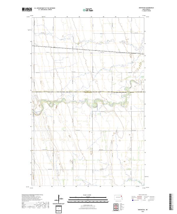 USGS Topographic Map – Inkster NE