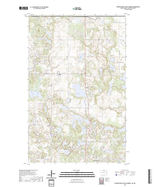 USGS Topographic Map – International Peace Garden