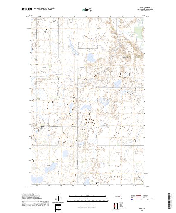 USGS Topographic Map – Jessie