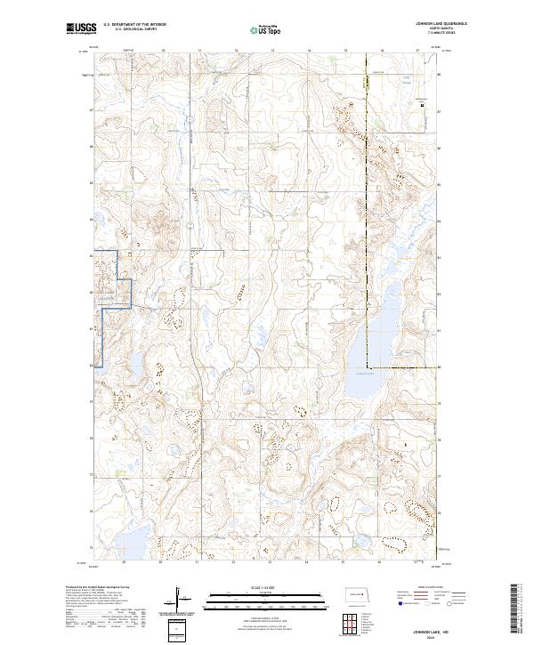 USGS Topographic Map – Johnson Lake