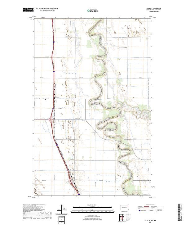 USGS Topographic Map – Joliette