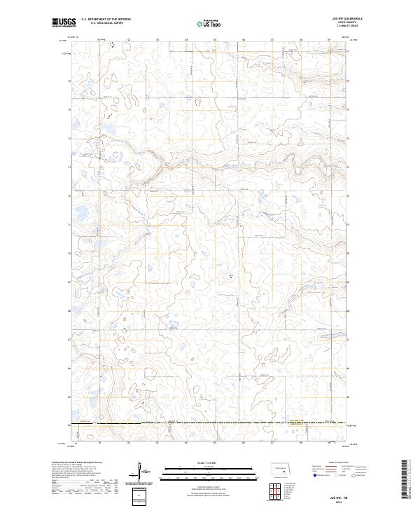 USGS Topographic Map – Jud NW
