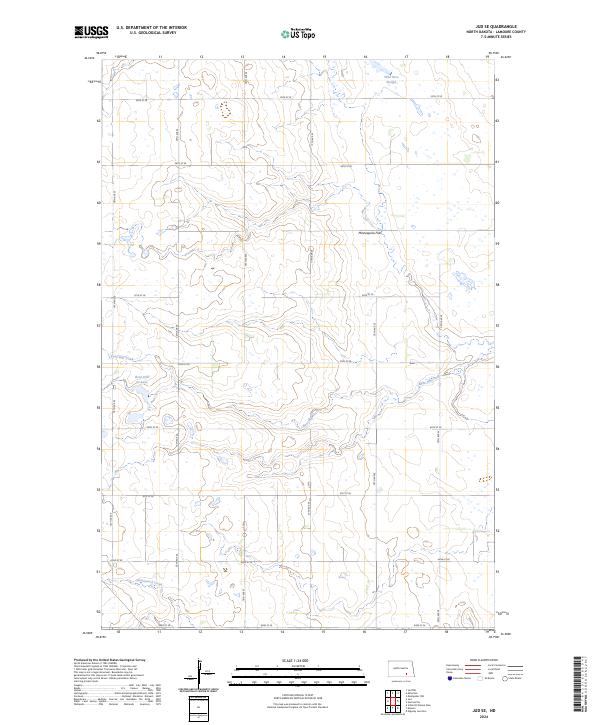 USGS Topographic Map – Jud SE