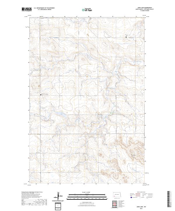 USGS Topographic Map – Jung Lake