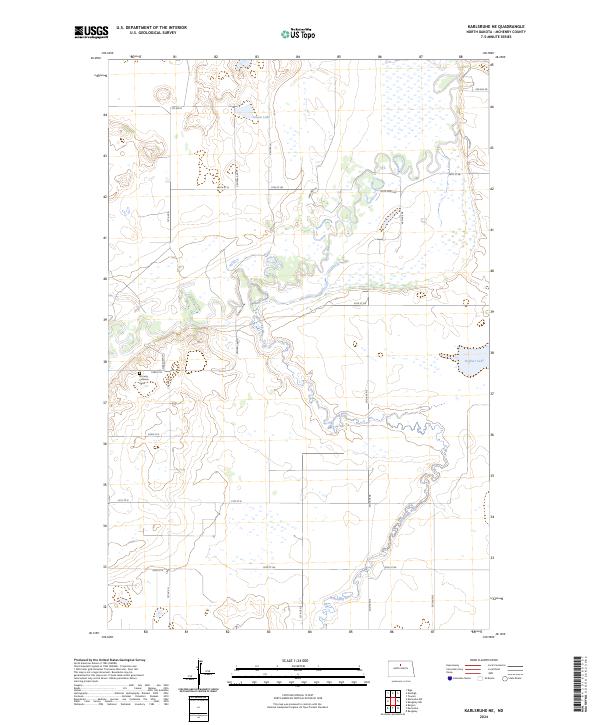 USGS Topographic Map – Karlsruhe NE