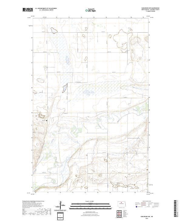 USGS Topographic Map – Karlsruhe NW