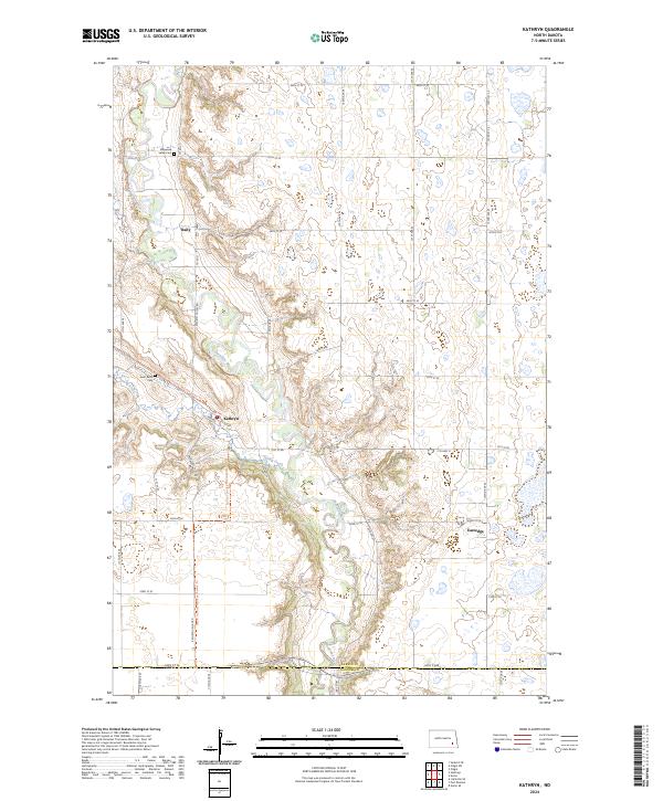 USGS Topographic Map – Kathryn
