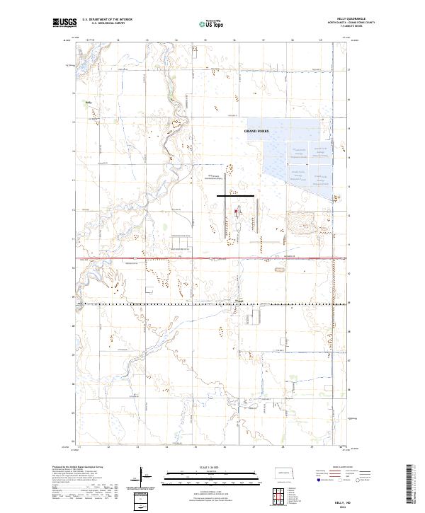 USGS Topographic Map – Kelly