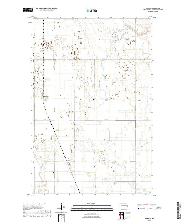 USGS Topographic Map – Kempton