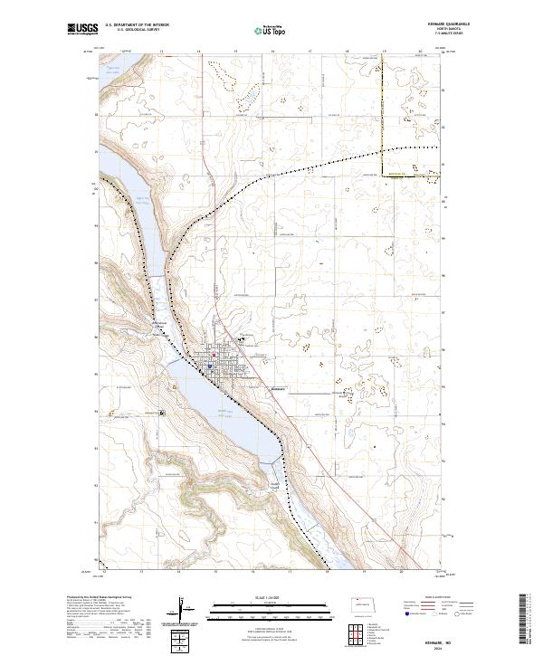 USGS Topographic Map – Kenmare
