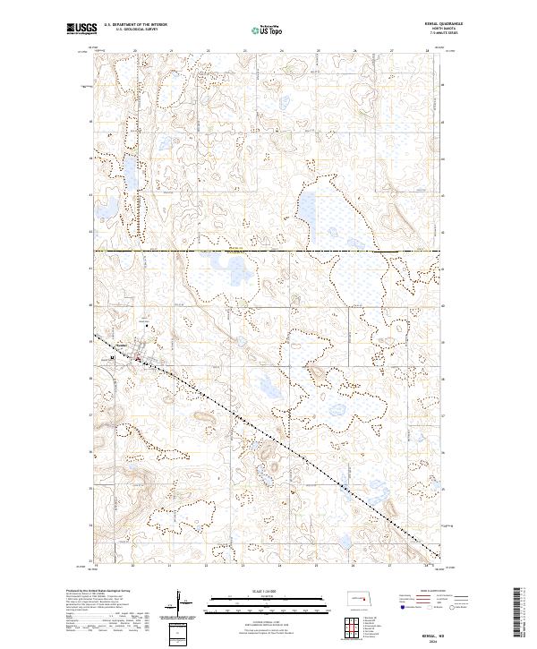 USGS Topographic Map – Kensal
