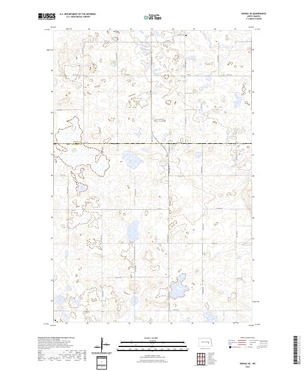 USGS Topographic Map – Kensal SE