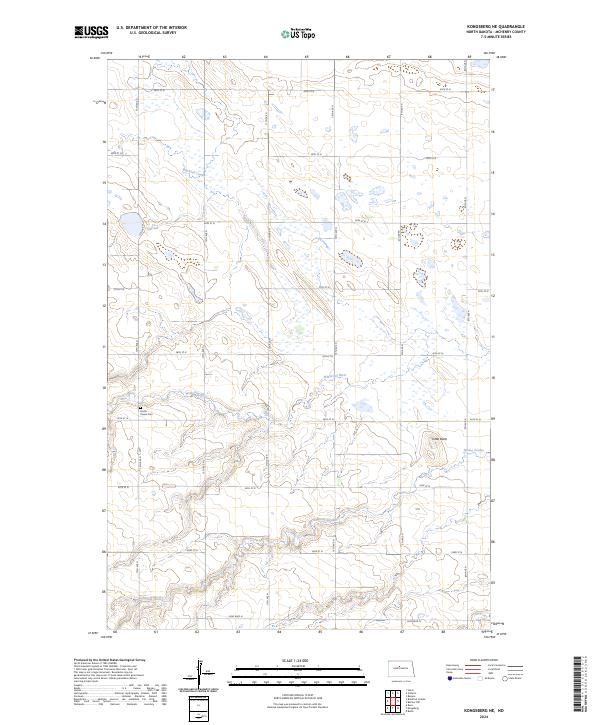 USGS Topographic Map – Kongsberg NE