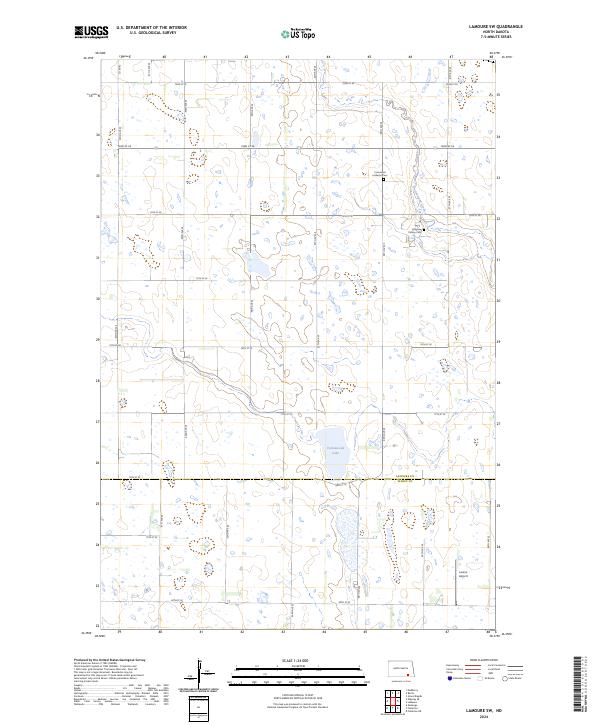 USGS Topographic Map – LaMoure SW