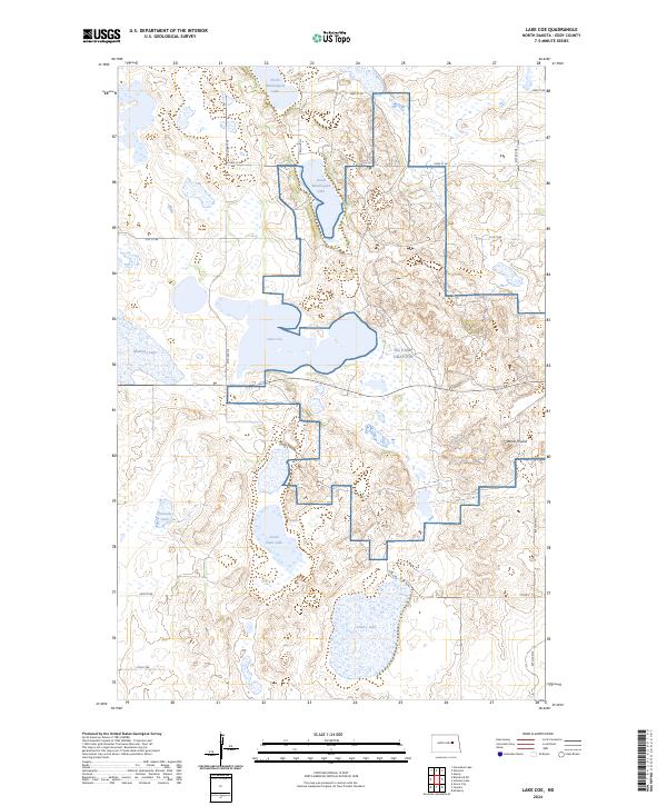 USGS Topographic Map – Lake Coe