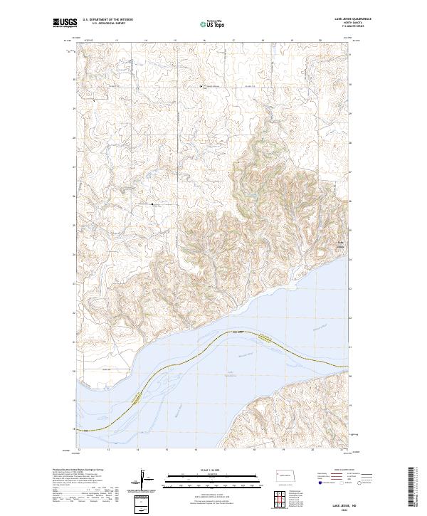 USGS Topographic Map – Lake Jessie