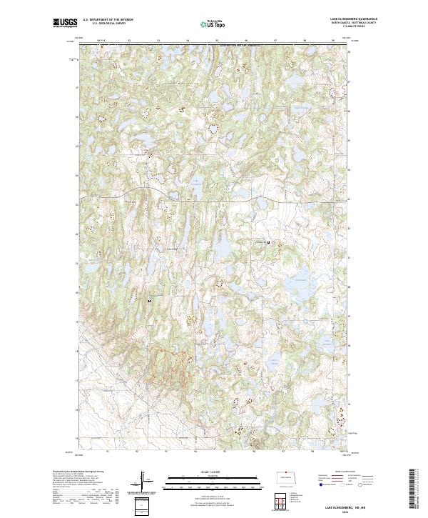 USGS Topographic Map – Lake Klingenberg