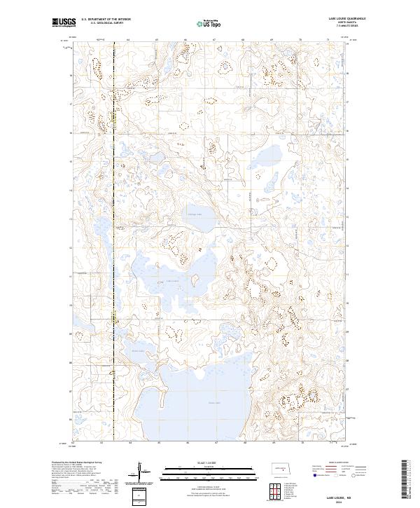USGS Topographic Map – Lake Louise