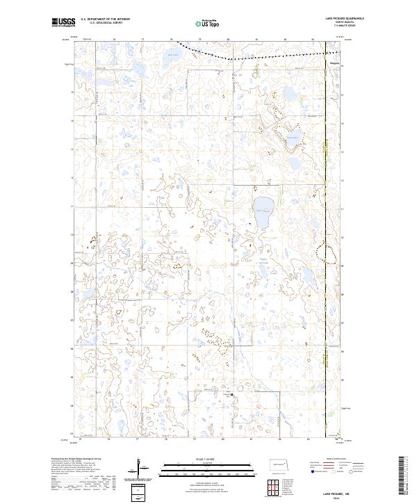 USGS Topographic Map – Lake Pickard
