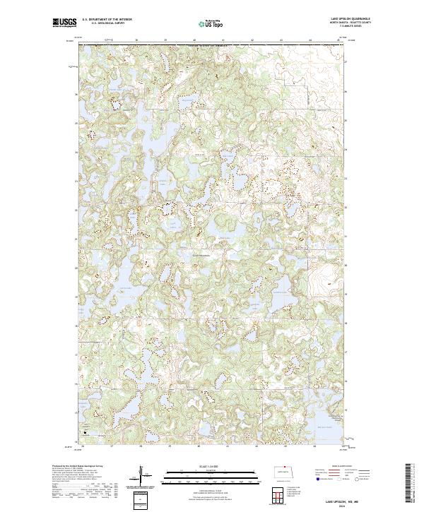USGS Topographic Map – Lake Upsilon