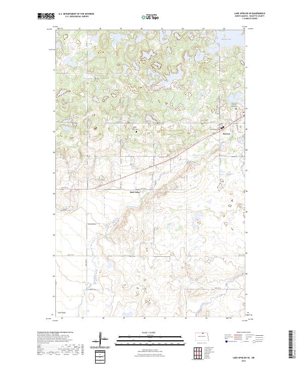 USGS Topographic Map – Lake Upsilon SE