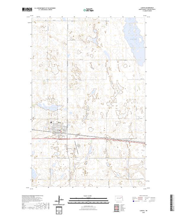 USGS Topographic Map – Lakota