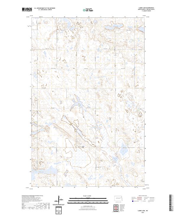 USGS Topographic Map – Lambs Lake