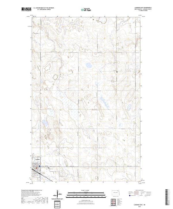 USGS Topographic Map – Langdon East