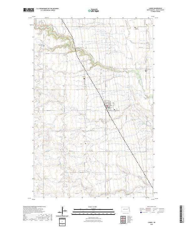 USGS Topographic Map – Lankin