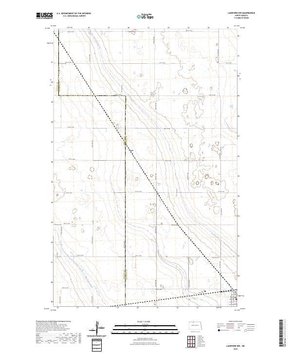 USGS Topographic Map – Lansford NW