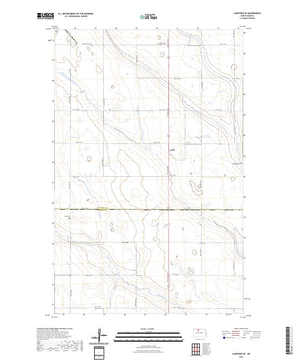 USGS Topographic Map – Lansford SE