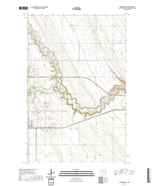USGS Topographic Map – Larimore East