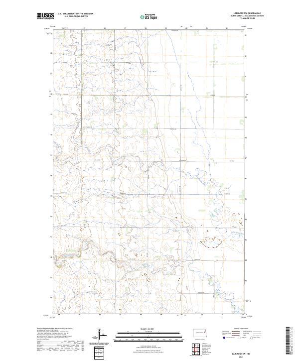 USGS Topographic Map – Larimore SW