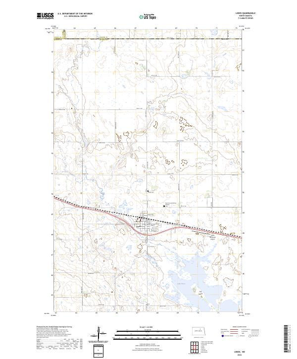 USGS Topographic Map – Leeds