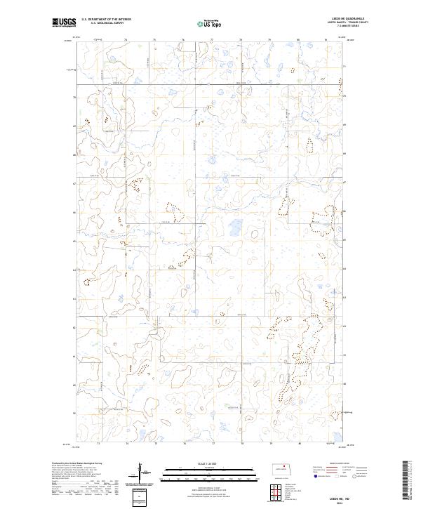 USGS Topographic Map – Leeds NE