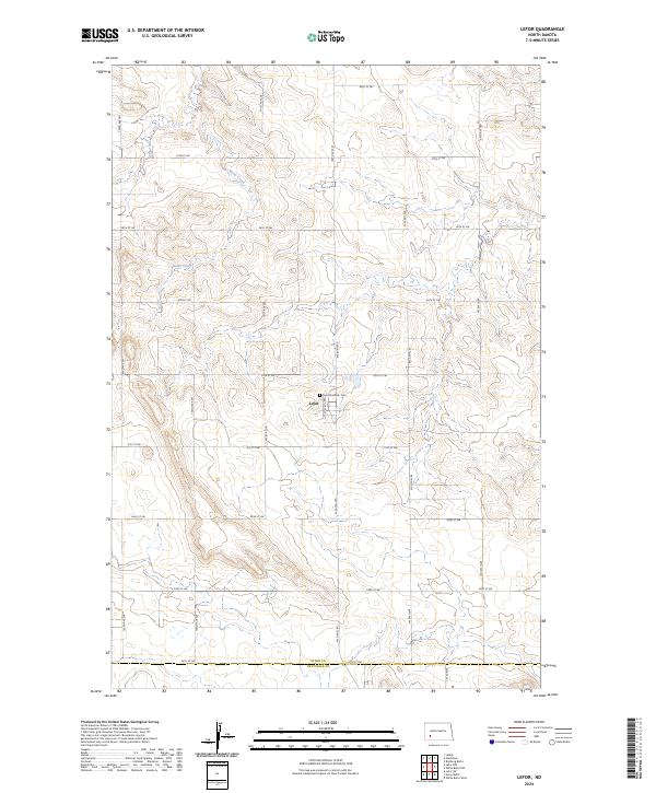USGS Topographic Map – Lefor