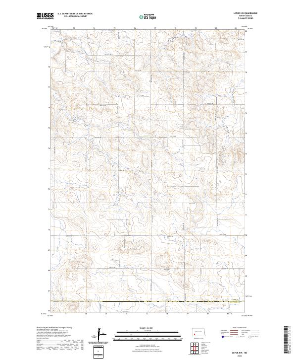 2024 Map of Lefor NW, 2024 Print