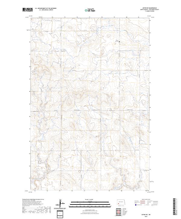 USGS Topographic Map – Lefor SW